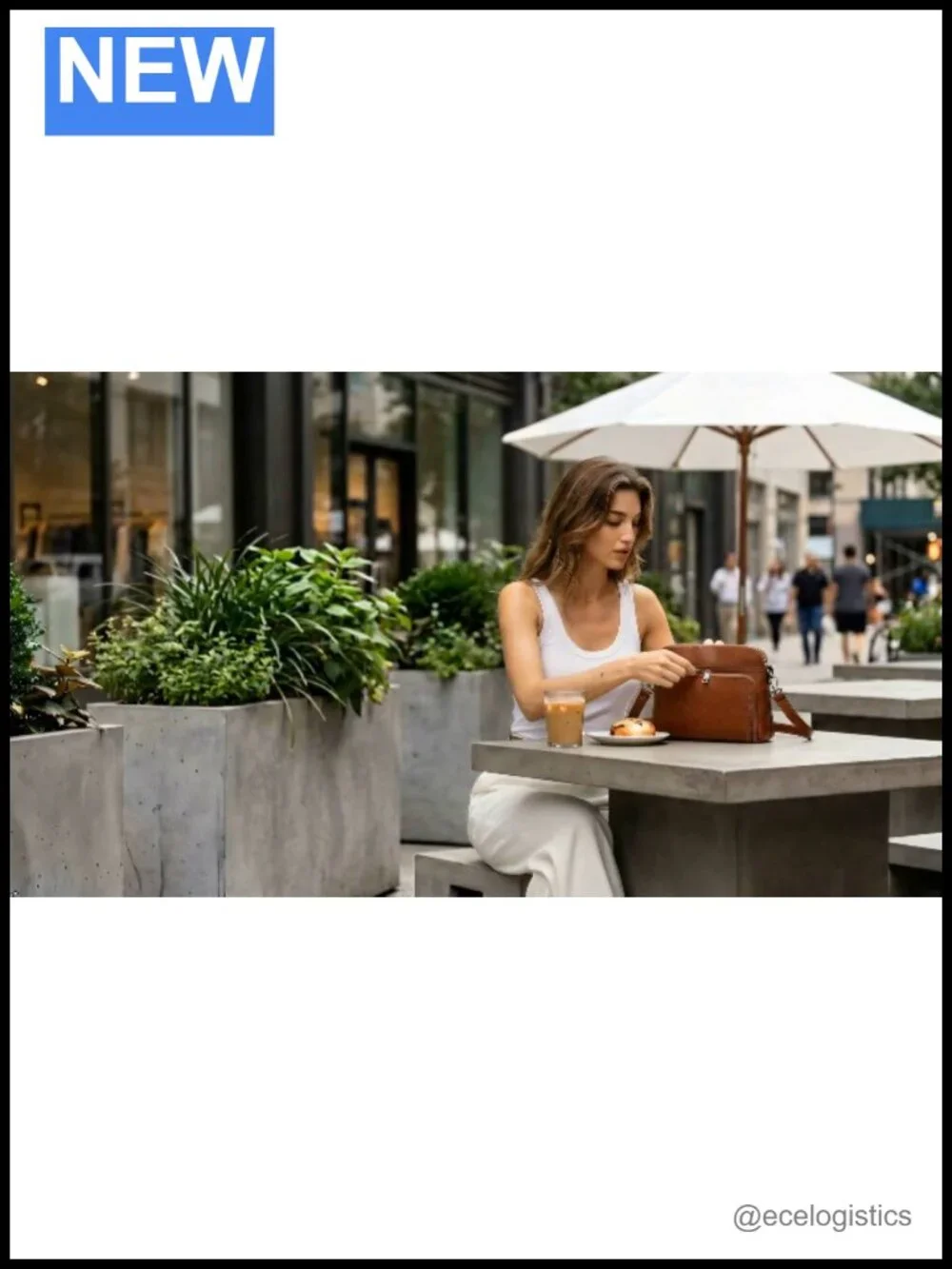 Genuine Leather Anti Theft Crossbody Bag with RFID Blocking Detachable Strap